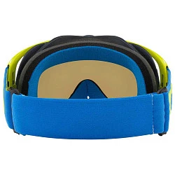 Oakley Crowbar Solid мотоочки, желто-голубой, синяя линза (OO7025-67)