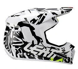 Leatt Moto 3.5 Junior Zebra шлем подростковый