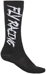 Fly Racing MX Pro Thick мотоноски, черно-белый