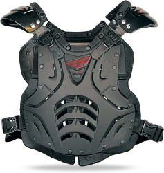 Fly Racing Convertible 2 панцирь с плечами, черный матовый