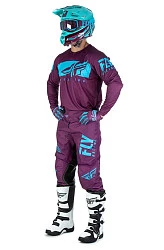 Fly Racing Kinetic Shield комплект, фиолетово-синий