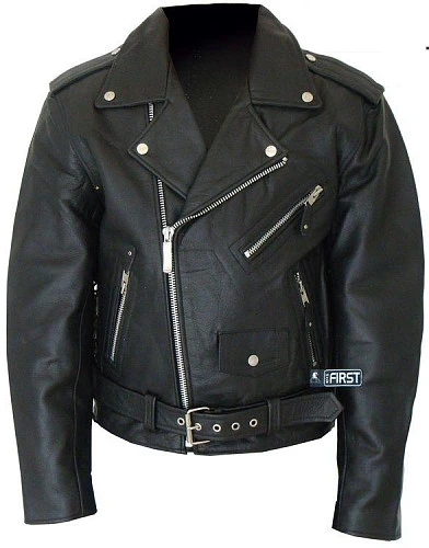 First M771 SKULL Косуха мужская кожаная с черепом