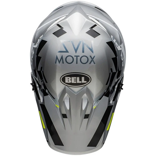 Bell MX9 Mips Seven Equalizer Gloss шлем кроссовый, серо-черно-желтый