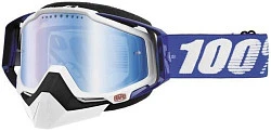 100% Racecraft Snow Cobalt Blue/Mirror Blue Vented Dual