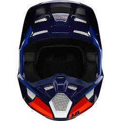 Fox Racing V1  Prix 2020 Lovl SE Orange/Blue шлем кроссовый