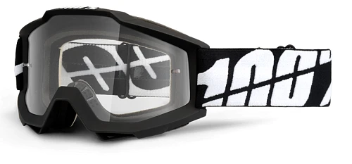 100% Accuri Black Tornado Clear Lens мотоочки
