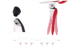 Atlas Air Neck Brace защита шеи, красно-белый