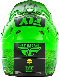 Fly Racing Toxin MIPS Embargo шлем кроссовый, зелено-черный