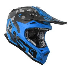 Just1 J32 Pro Swat Camo Blue Fluo шлем детский, сине-черный