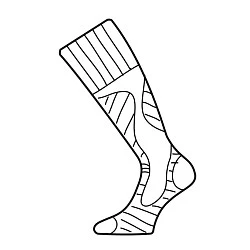 Lasting SWH 906 термоноски для зимних видов спорта, черно-серый