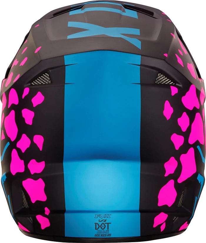 Fox Racing V1 Grav шлем кроссовый, черно-розовый