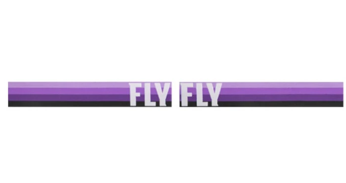 Fly Racing Zone 2022 мотоочки, фиолетово-черный, синяя зеркальная линза