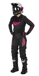Fly Racing F-16 2021 джерси женская, черно-розовый