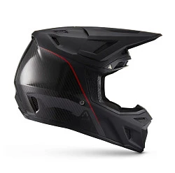 Leatt Kit Moto 9.5 Carbon V27 Carbon шлем кроссовый + Velocity 6.5 мотоочки, черный