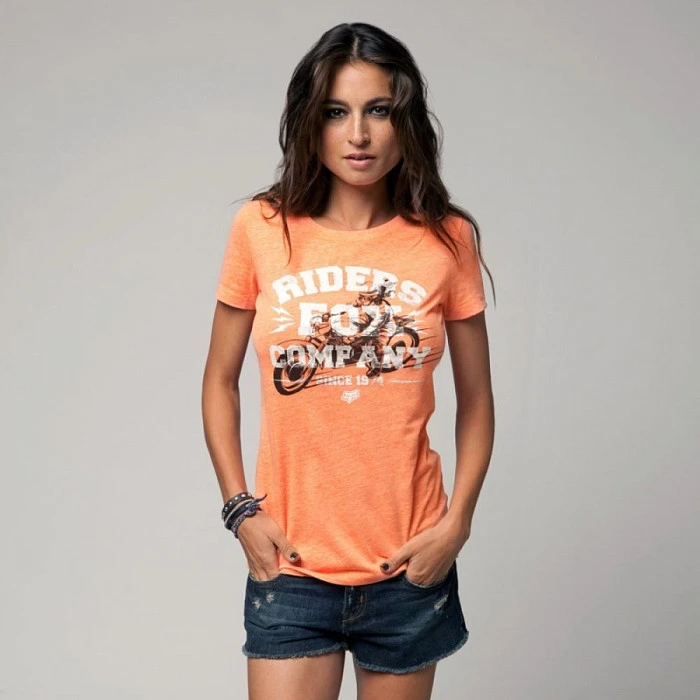 Fox Girls Wild Ride Crew Neck Tee футболка женская, оранжевый