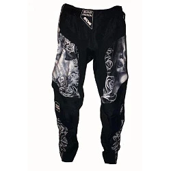 Blind Pigeon Chicano мотоштаны кросс, черно-серый