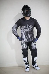 Blind Pigeon Smoke джерси, черно-серый