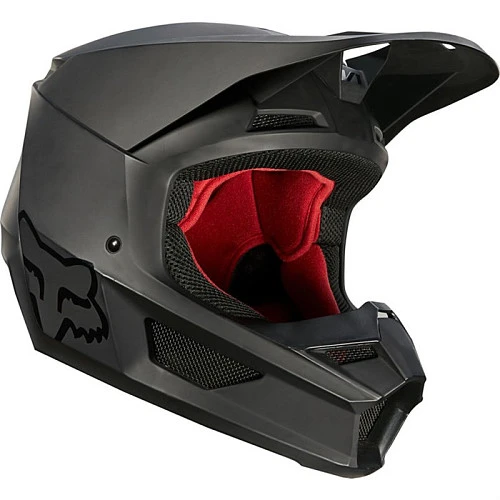 Fox Racing V1 Matte 2022 Black шлем кроссовый
