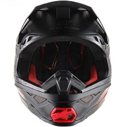 Alpinestars Supertech M8 Echo Black/Gray/Red Fluo Matte Glossy шлем кроссовый