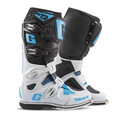 Gaerne SG12 Black/White/Carolina/Blue LE мотоботы кроссовые
