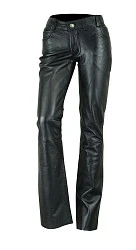 First L501 Кожаные брюки, женские, черный