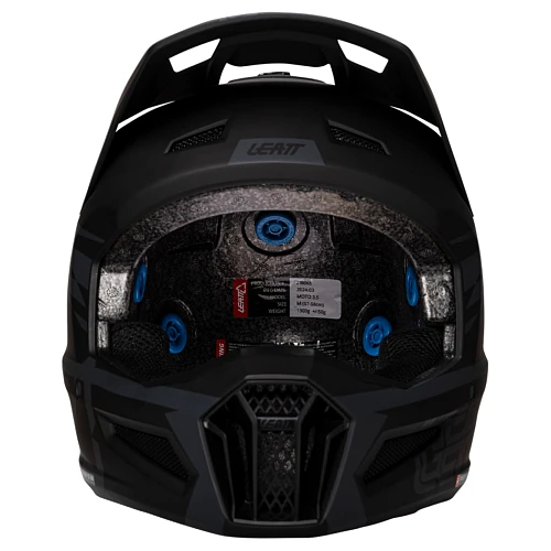 Leatt Kit Moto 3.5 V25 Stealth шлем кроссовый + Vizion 3.5 мотоочки