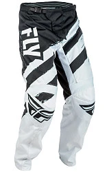 Fly Racing F-16 2018 мотоштаны, бело-черный