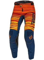 Fly Racing Kinetic Wave мотоштаны, сине-оранжевый