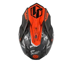 Just1 J32 SWAT Camo Orange Fluo шлем кроссовый, оранжево-черный