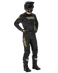 Fly Racing Kinetic Rockstar 2022 джерси, черно-золотой