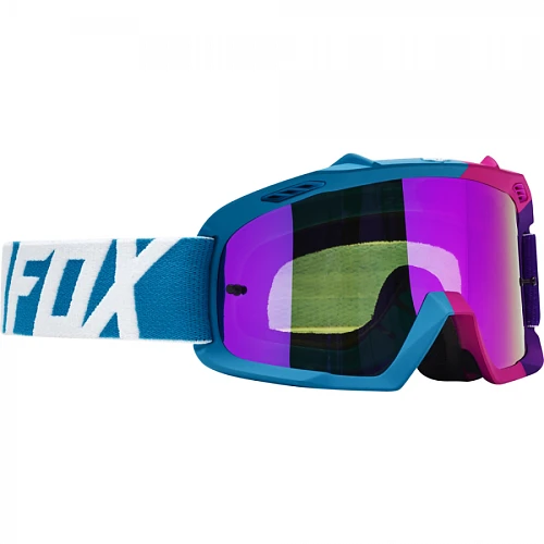 Fox Airspace Youth Creo мотоочки детские, фиолетово-голубой, зеркальная фиолетовая линза