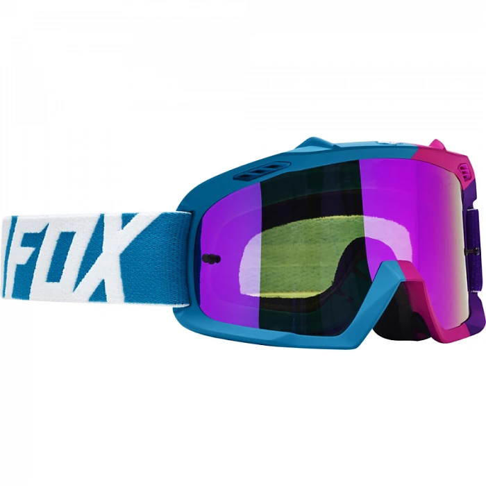 Fox Airspace Youth Creo мотоочки детские, фиолетово-голубой, зеркальная фиолетовая линза