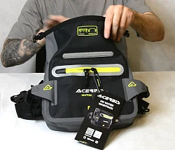 Acerbis No Water Black/Grey, сумка на пояс водонепроницаемая, 3L