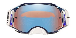 Oakley Airbrake TLD PreMix мотоочки, сине-оранжевый, синяя линза