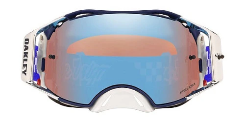 Oakley Airbrake TLD PreMix мотоочки, сине-оранжевый, синяя линза