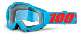 100% Accuri Acidulous Cyan Lens мотоочки, красно-голубой