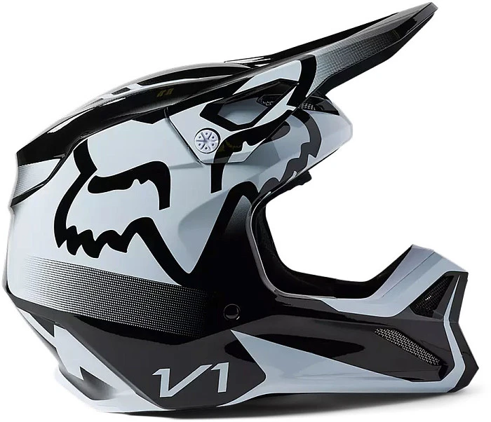 Fox Racing V1 Leed Black/White шлем кроссовый