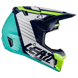 Leatt Kit Moto 7.5 V23 Blue шлем кроссовый + Velocity 4.5 мотоочки