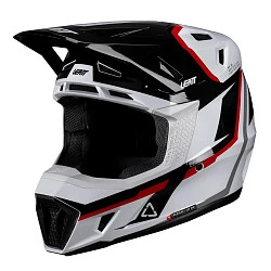 Leatt Kit Moto 7.5 V26  White/Red шлем кроссовый + Velocity 4.5 мотоочки