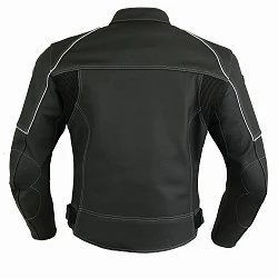 First Rigal CC Кожаная мотокуртка с защитой, мягкая кожа 1.5мм, черный