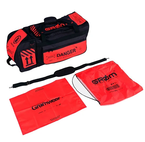 Grom MX Gearbag Danger Red сумка на колесах, черно-красный