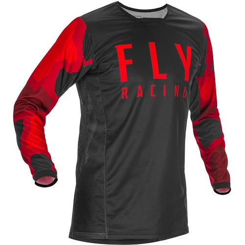 Fly Racing Kinetic K221 2021 джерси, красно-черный