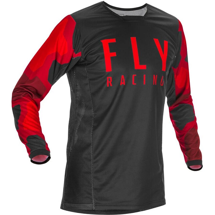 Fly Racing Kinetic K221 2021 джерси, красно-черный