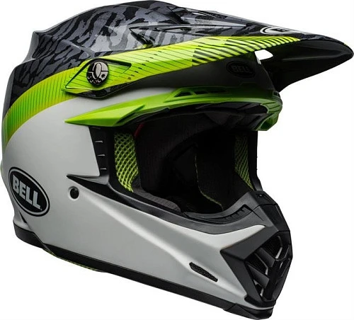 Bell Moto-9 Mips Chief шлем кроссовый, салатово-серый