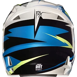 Fox Racing V1 Costa шлем кроссовый, желто-синий