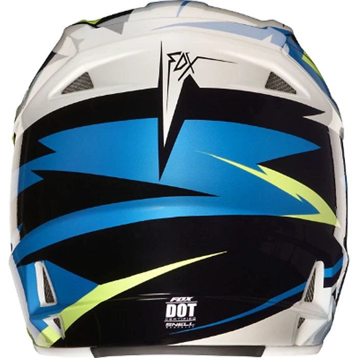 Fox Racing V1 Costa шлем кроссовый, желто-синий