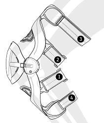 Pod MX K8 Knee Brace наколенники, черный