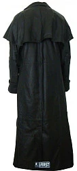 First M901 Плащ мужской кожаный удлиненный, на 3 пуговицах