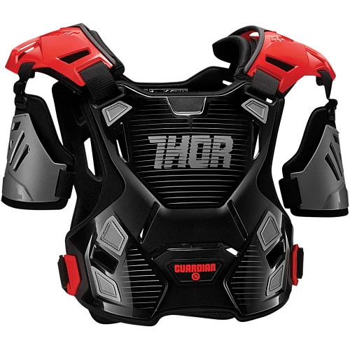 Thor Guardian Youth панцирь с плечами подростковый, черно-красный