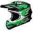 Shoei VFX-W Werx TC-4 шлем кроссовый, зелено-черно-белый